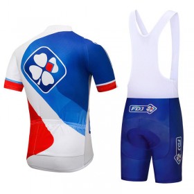 Tenue Cycliste et Cuissard à Bretelles 2018 FDJ N003